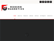 Tablet Screenshot of modernmagnetics.co.za